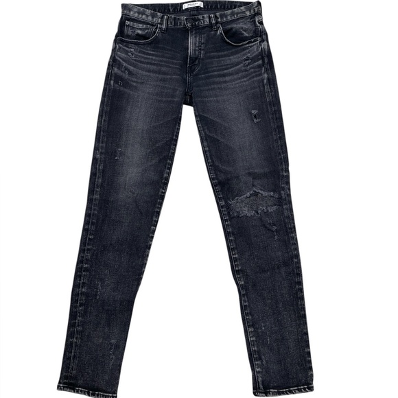 MOUSSY JEANS Stylish Black Denim Skinny Distressed Vintage Size 29